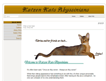 Tablet Screenshot of katzenkats.com